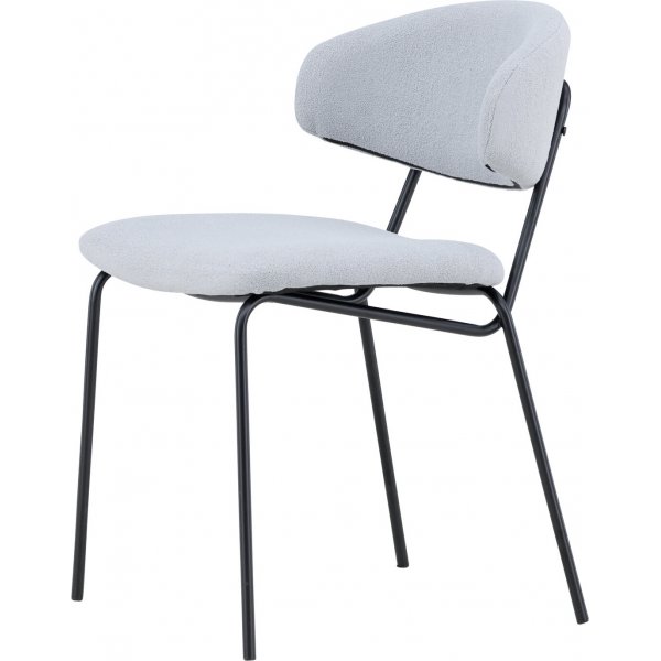 Chico spisestol - Blå bouclé Chico spisestol - Blå bouclé