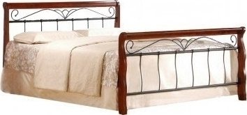 Anika 160 cm seng - antikk kirsebær/svart Anika 160 cm seng - antikk kirsebær/svart