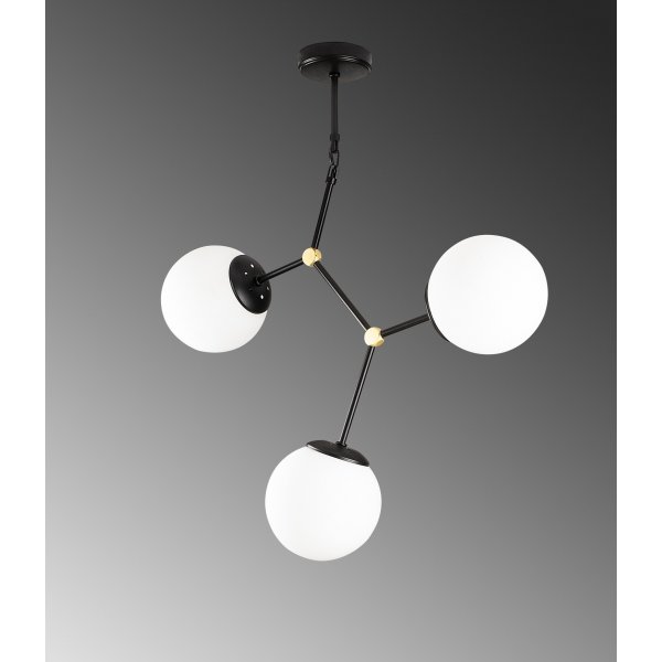 Damar taklampe 6316 - Sort/hvit Damar taklampe 6316 - Sort/hvit