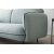 Catta 3-seters sofa med fotskammel - Lysegrn