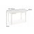 Berivan spisebord 102-142 cm - Hvit + Mbelpleiesett for tekstiler