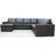 Solna XL U-sofa i bunnet lr - Venstre + Flekkfjerner for mbler