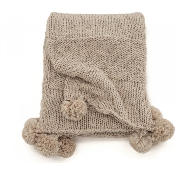 Gr�nna pledd, 130x170 cm - Beige