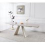 Saturnus spisebord uttrekkbart 165-240 cm - Beige travertin