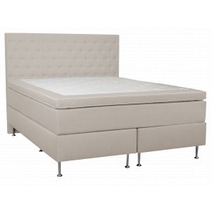 Kontinentalseng 180x200 cm beige pocketfjærer 5 soner Kontinentalseng 180x200 cm beige pocketfjærer 5 soner
