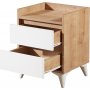 Tuvalle 41 nattbord - Safir eik/hvit