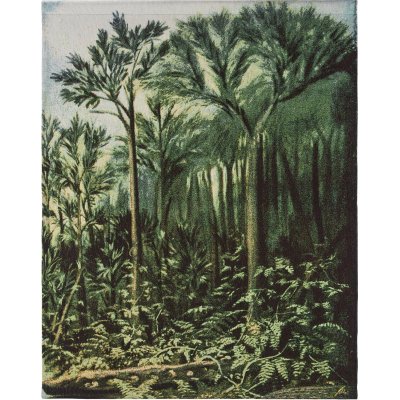 Botanisk lue 100 x 127 cm - Grnn