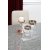 Limsa spisebord 160 cm - Gr marmor/rose gull