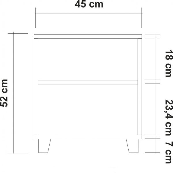 Leva Triangle nattbord - Furu
