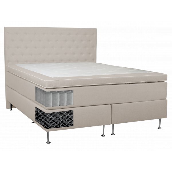 Seng 160x200 cm beige 5-soners
