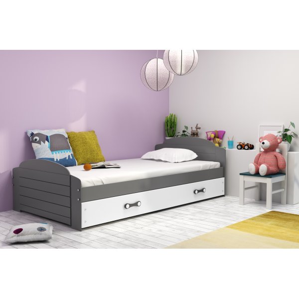 Helsingr juniorseng 90x200 cm (hvit eller gr farge)