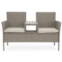 Utesofa / Duosofa i beige rotting