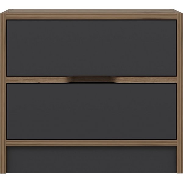 Elina nattbord - Valnøtt/antrasitt Elina nattbord - Valnøtt/antrasitt