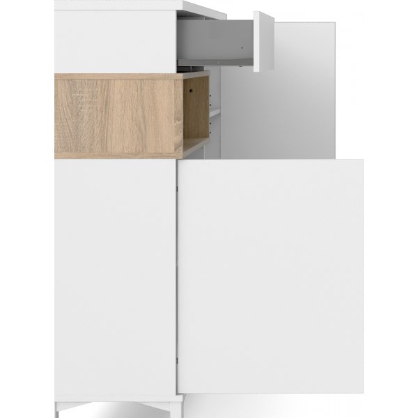 Roomers skap - Hvit/eik Roomers skap - Hvit/eik