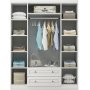 Inci garderobe 140 x 50 x 182 cm - Hvit