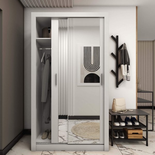 Einar garderobe 18 - Hvit