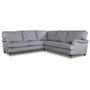 Deluxe Howard hjrnesofa i grtt stoff