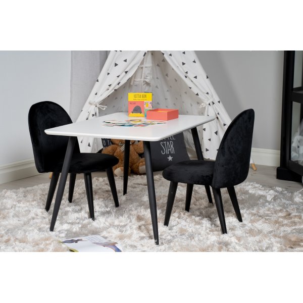 Alice spisestol XXS - Svart flyel