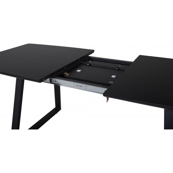Hallsberg spisebord, 160-200 cm - Svart Hallsberg spisebord, 160-200 cm - Svart