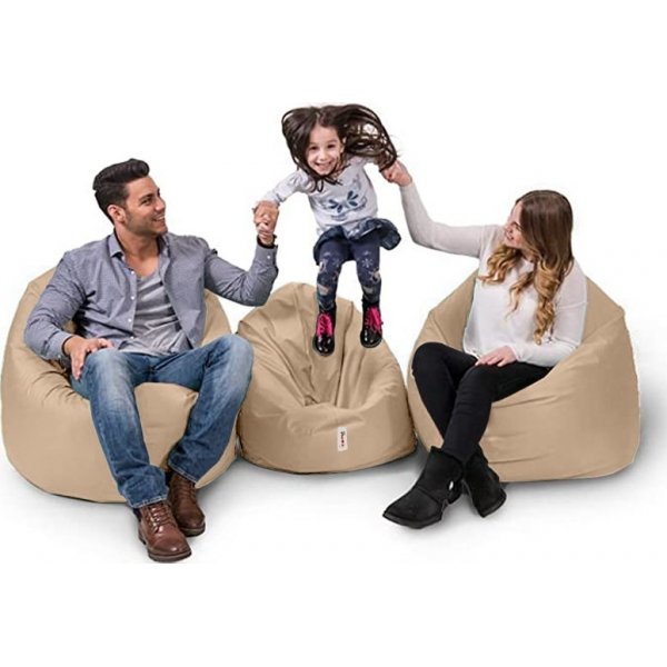 Iyzi Bean Bag - Beige Iyzi Bean Bag - Beige