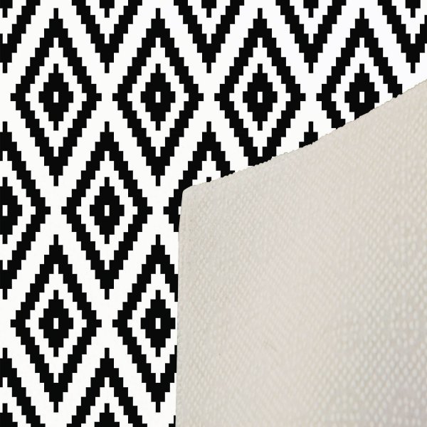 Intersect teppe 120 x 180 cm - Sort/hvitt Intersect teppe 120 x 180 cm - Sort/hvitt