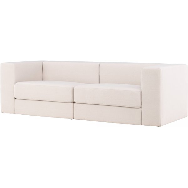 Lumi 3-seters sofa - Hvit lin