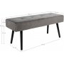 Skiby benk - grå/svart Skiby benk - grå/svart