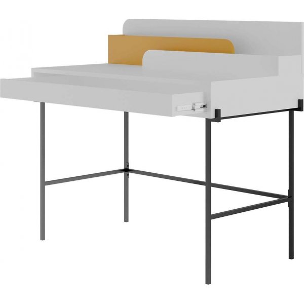 Leila skrivebord - Hvit/sennepsgul Leila skrivebord - Hvit/sennepsgul