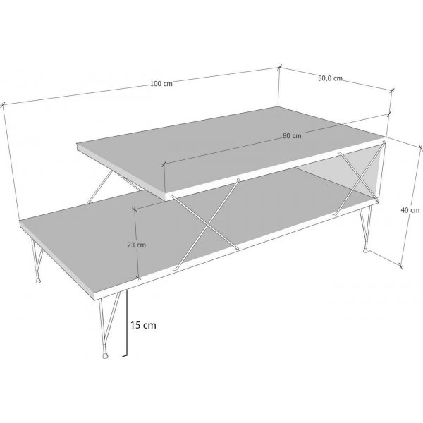 Lone salongbord - Eik
