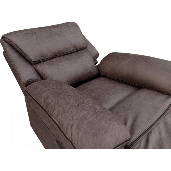 Reclinerlenestol Riverdale - Brun (Mikrofiber) + Tekstilrens for møbler Reclinerlenestol Riverdale - Brun (Mikrofiber) + Tekstilrens for møbler