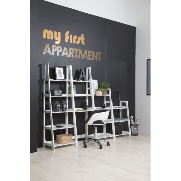 Wally stigehylle 180 cm - Hvit