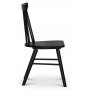 Sintorp spisegruppe, rundt spisebord 115 cm inkludert 4 stk. svarte Orust pinnestoler  Brun marmor (Laminat) + Flekkfjerner for mbler