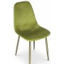 Paradis velvet stol - Grnn / Messing