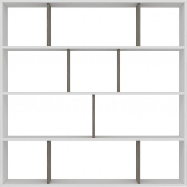 Hodbi bokhylle - Hvit/wenge