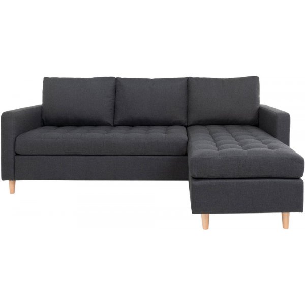 Firenze Divansofa - Mrkegr/bk
