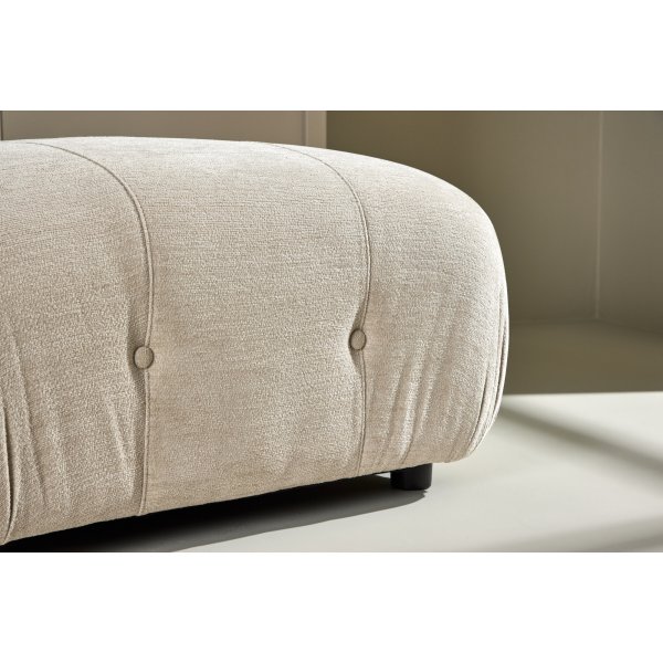 Mika ottoman - Beige/Sort Mika ottoman - Beige/Sort
