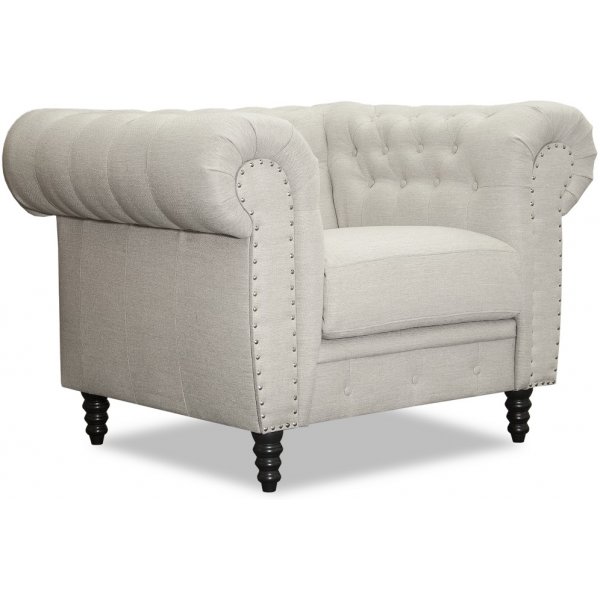 Ashford chesterfield lenestol - Beige Lin Ashford chesterfield lenestol - Beige Lin