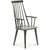Dalsland grå stokkstol med armlener og høy rygg + Møbelpleiesett for tekstiler
