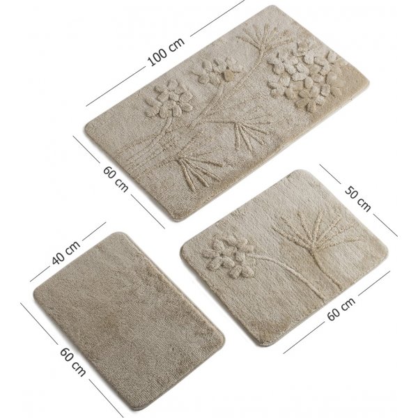 Orkide baderomsmatte - Beige Orkide baderomsmatte - Beige