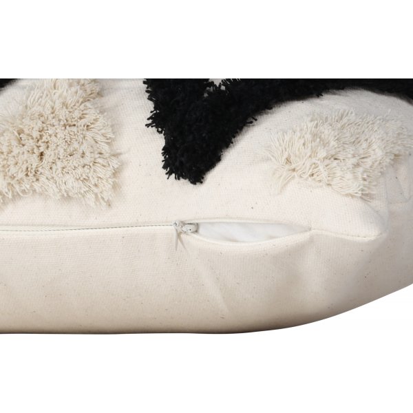 Emelie putetrekk 50 x 30 cm - Sort/hvit