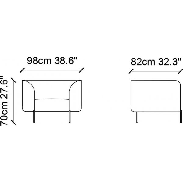 Macaroon lenestol - Fuksia Macaroon lenestol - Fuksia