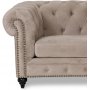 Chesterfield Montgomery 3-seter sofa - Beige flyel