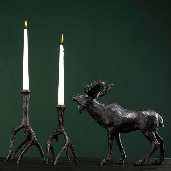 Dekorasjon Elg - Svart/brun