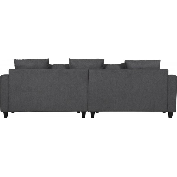 Brandy Lounge - 4-seters sofa XL (mrkegr) + Flekkfjerner for mbler