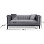 Trendy 2-seters sofa - Mrkegr