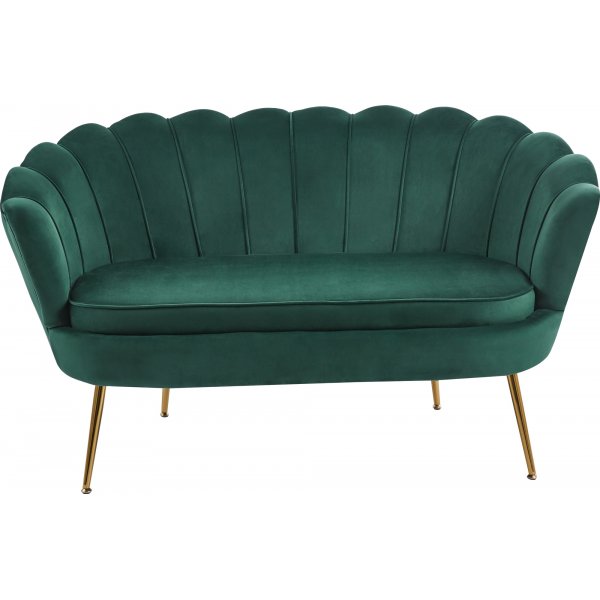 Musslan 2-seters sofa - Grønn / messing Musslan 2-seters sofa - Grønn / messing