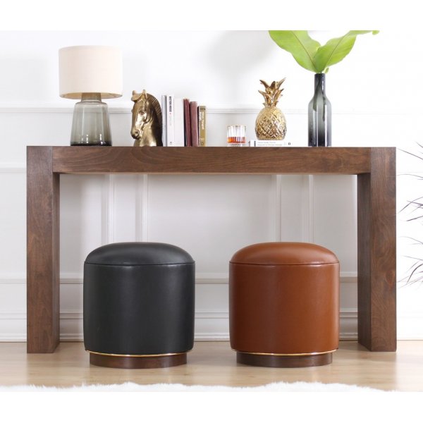 Milotte puff - Mørk brun Milotte puff - Mørk brun