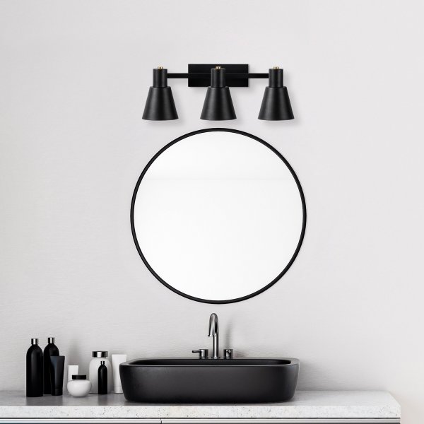 Gunnel vegglampe 13094 - Sort/antikk