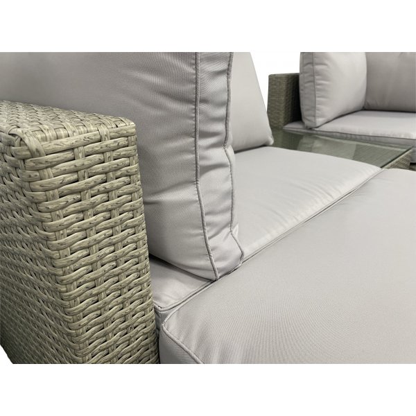 Utendørs sofagruppe - Grå rotting Utendørs sofagruppe - Grå rotting