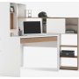 Function Plus skrivebord 138,4 x 101,6 x 141,1 cm - Hvit/eik